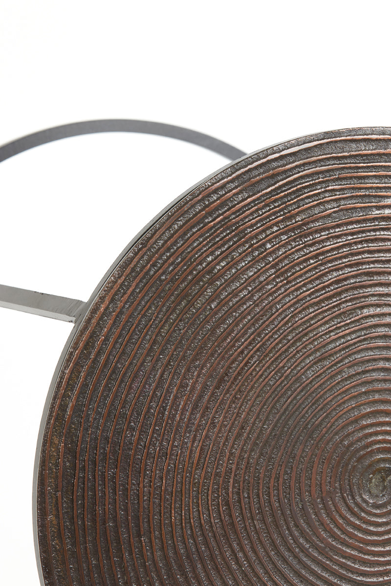 Light & Living Living Side table S/2 41x46+49x52 cm TALCA ant copper+brnz circ House of Isabella UK
