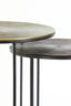 Light & Living Living Side table S/2 41x46+49x52 cm TALCA ant copper+brnz circ House of Isabella UK