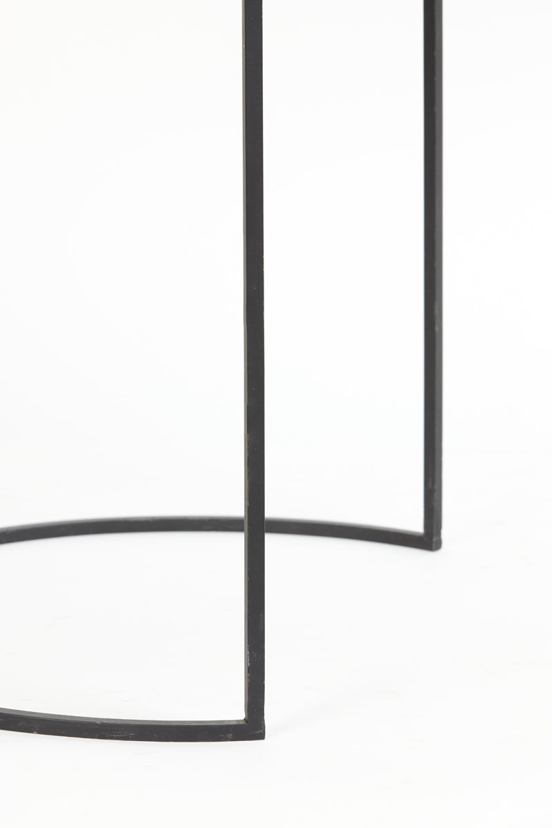 Light & Living Living Side table S/2 41x46+49x52 cm TALCA ant copper+brnz edge House of Isabella UK