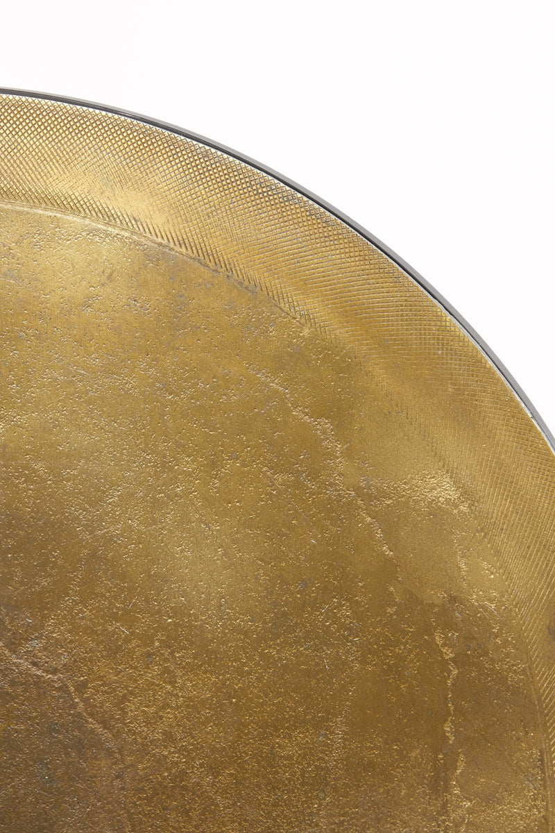 Light & Living Living Side table S/2 41x46+49x52 cm TALCA ant copper+brnz edge House of Isabella UK