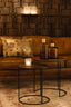 Light & Living Living Side table S/2 41x46+49x52 cm TALCA ant copper+brnz edge House of Isabella UK