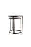 Light & Living Living Side table S/2 41x46+49x52 cm TALCA dark brown House of Isabella UK