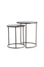 Light & Living Living Side table S/2 41x46+49x52 cm TALCA dark brown House of Isabella UK