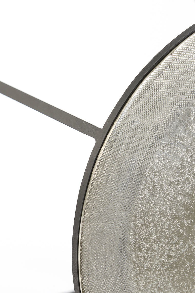 Light & Living Living Side table S/2 41x46+49x52 cm TALCA raw nickel House of Isabella UK
