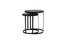 Light & Living Living Side table S/2 41x46+49x52 cm TRELO antique bronze-black House of Isabella UK