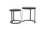 Light & Living Living Side table S/2 41x46+49x52 cm TRELO antique bronze-black House of Isabella UK
