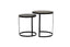 Light & Living Living Side table S/2 41x46+49x52 cm TRELO antique bronze-black House of Isabella UK