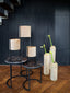 Light & Living Living Side table S/2 41x48+49x53,5 cm ALFIO brown marble+black House of Isabella UK