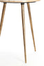 Light & Living Living Side table S/2 41x49+48x53 cm ZECA taupe marble+antique br House of Isabella UK