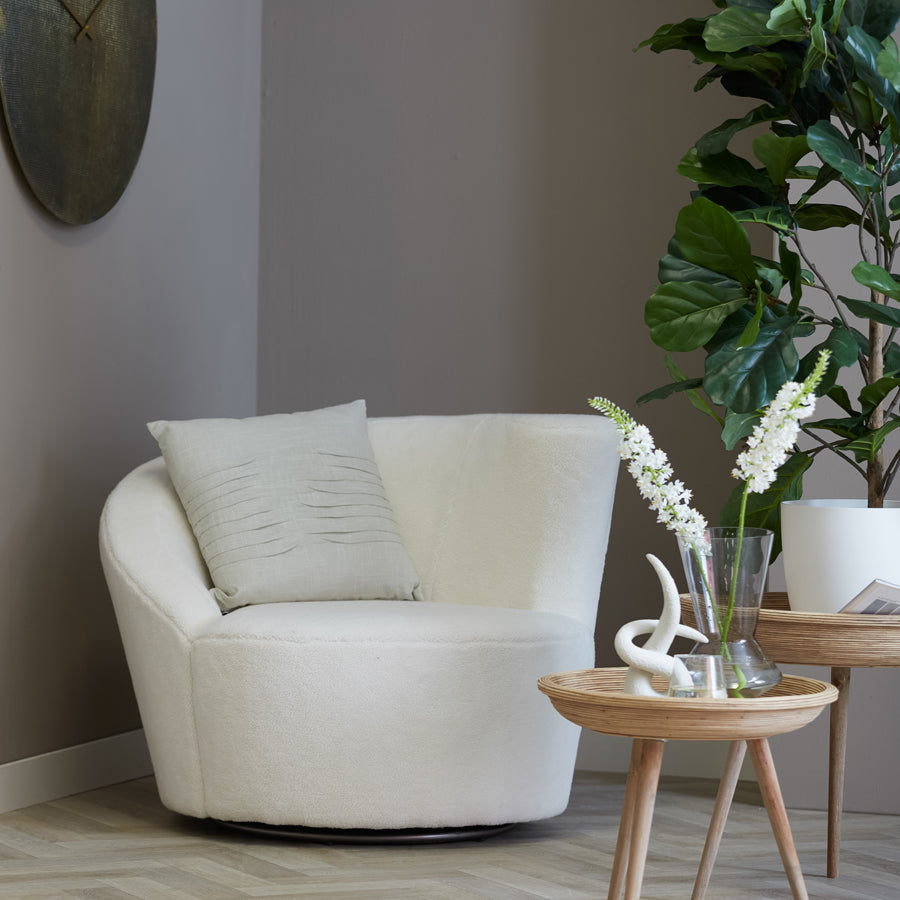 Light & Living Living Side table S/2 46x38,5+56x48 cm COLON rattan natural House of Isabella UK