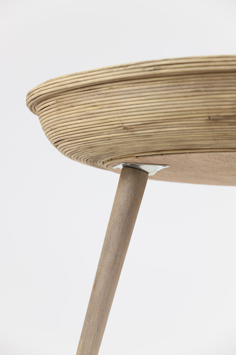 Light & Living Living Side table S/2 46x38,5+56x48 cm COLON rattan natural House of Isabella UK