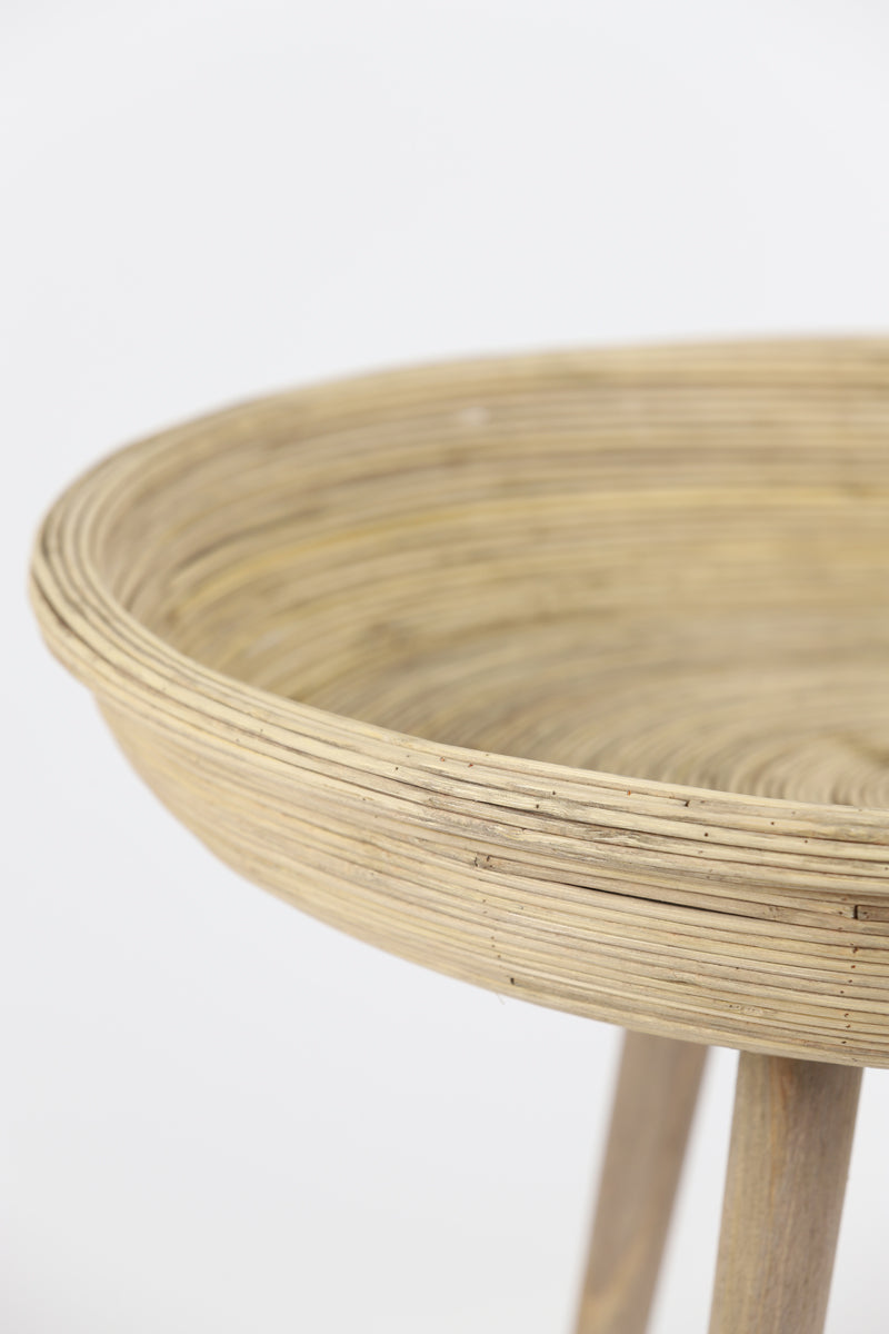 Light & Living Living Side table S/2 46x38,5+56x48 cm COLON rattan natural House of Isabella UK