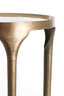Light & Living Living Side table S/2 49,5x36+85x45 cm LAPAZ antique bronze+taupe House of Isabella UK