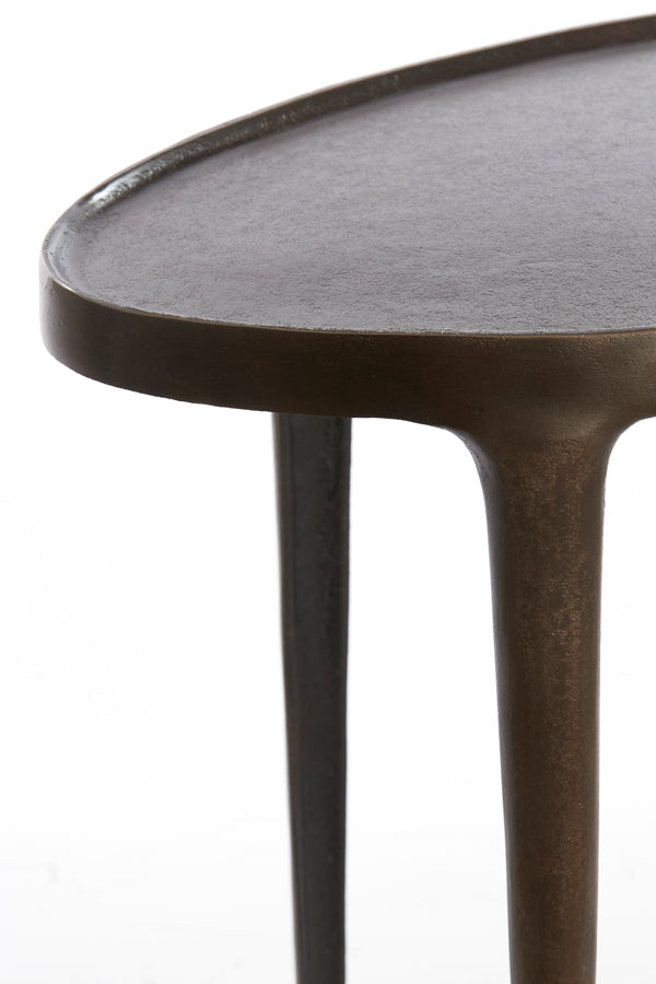 Light & Living Living Side table S/2 55x25,5x44+70x33x53 cm ARICA dark brown House of Isabella UK