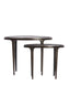 Light & Living Living Side table S/2 55x25,5x44+70x33x53 cm ARICA dark brown House of Isabella UK