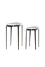 Light & Living Living Side table S/2 55x25,5x44+70x33x53 cm ARICA dark brown House of Isabella UK