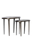 Light & Living Living Side table S/2 55x25,5x44+70x33x53 cm ARICA dark brown House of Isabella UK