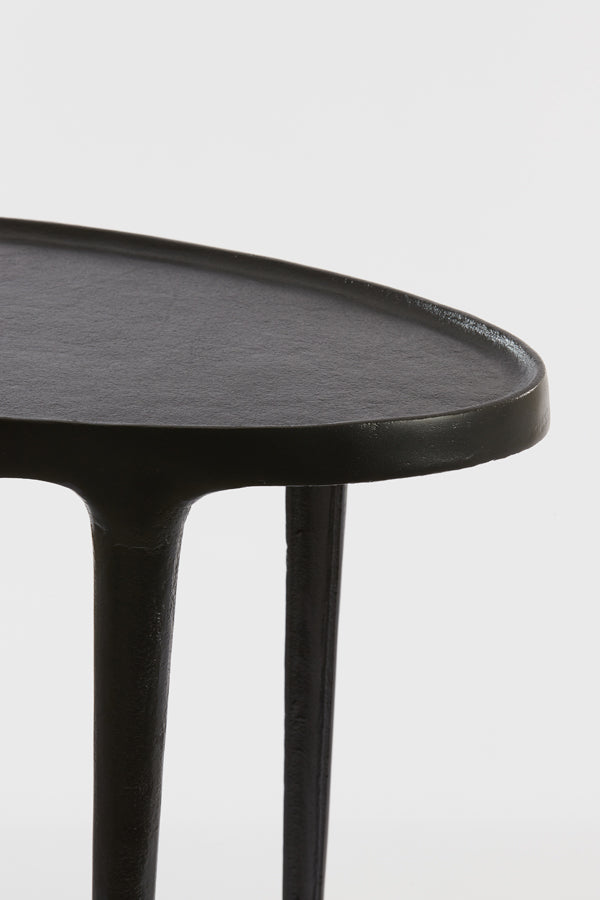 Light & Living Living Side table S/2 55x25,5x44+70x33x53 cm ARICA matt black House of Isabella UK