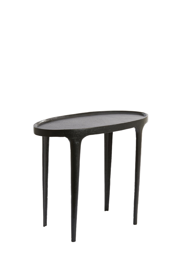 Light & Living Living Side table S/2 55x25,5x44+70x33x53 cm ARICA matt black House of Isabella UK