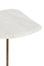 Light & Living Living Side table S/2 max 37,5x37,5x54 cm GIA trav white+d brn-brnz House of Isabella UK