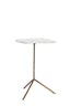 Light & Living Living Side table S/2 max 37,5x37,5x54 cm GIA trav white+d brn-brnz House of Isabella UK