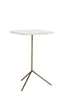 Light & Living Living Side table S/2 max 37,5x37,5x54 cm GIA trav white+d brn-brnz House of Isabella UK