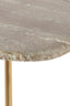 Light & Living Living Side table S/2 max 37,5x37,5x59,5 cm GIA trav brown+bronze House of Isabella UK