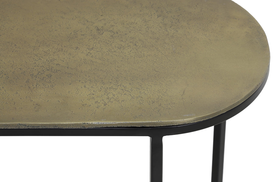 Light & Living Living Side table S/2 max 53x26x53 cm BOCOV antique bronze-black House of Isabella UK