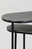 Light & Living Living Side table S/2 max 53x26x53 cm BOCOV antique lead-black House of Isabella UK