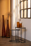 Light & Living Living Side table S/2 max 53x26x53 cm BOCOV antique lead-black House of Isabella UK
