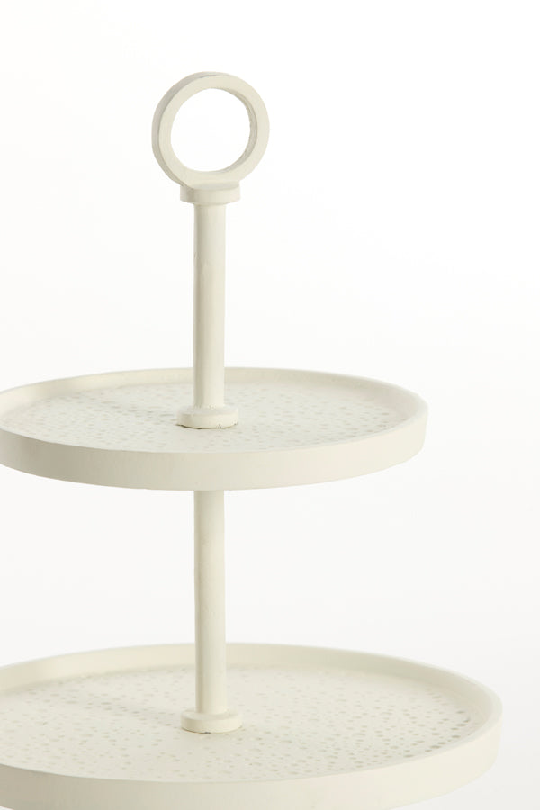 Light & Living Living Stand 2 layers 24x37 cm LUTEK cream House of Isabella UK