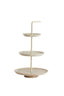 Light & Living Living Stand 3 layers 24x39 cm CAGLIO travertine sand+cream House of Isabella UK