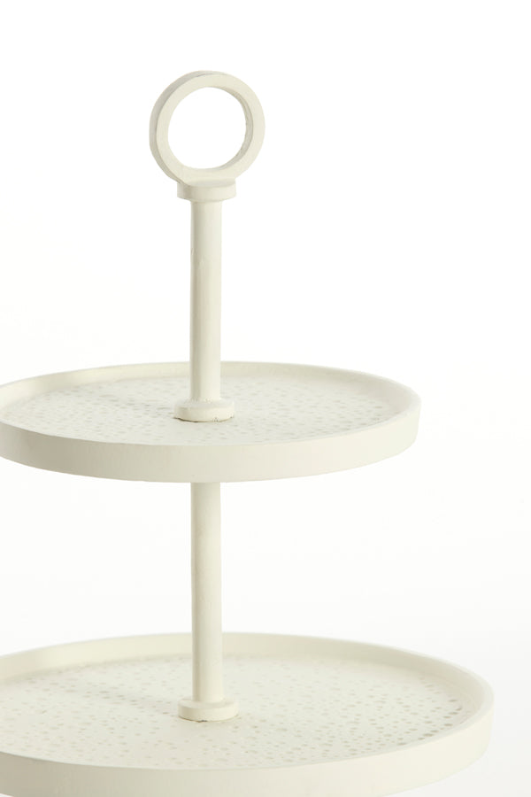 Light & Living Living Stand 3 layers 32x48 cm LUTEK cream House of Isabella UK