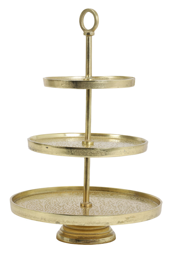 Light & Living Living Stand 3 layers 32x48 cm LUTEK gold House of Isabella UK
