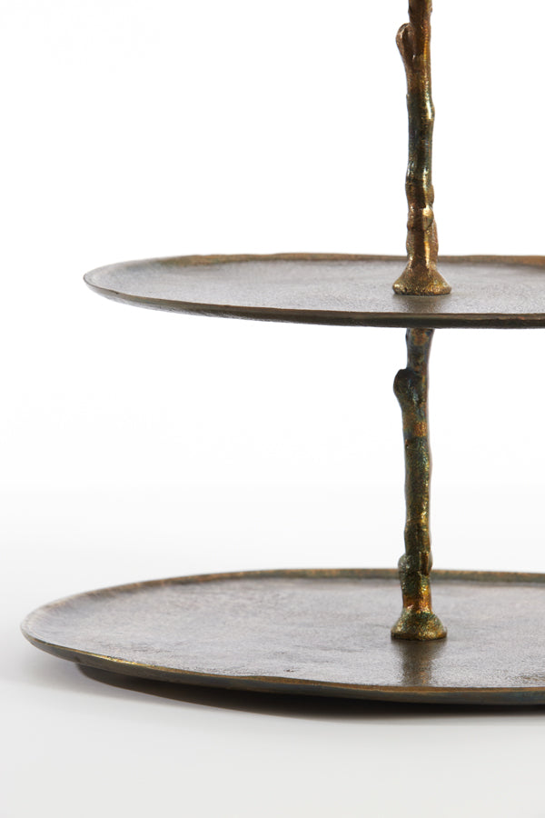 Light & Living Living Stand 3 layers 35x31x45 cm TRESA antique bronze House of Isabella UK