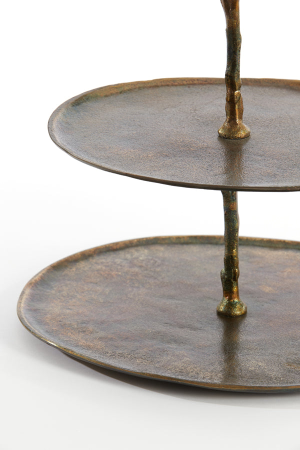 Light & Living Living Stand 3 layers 35x31x45 cm TRESA antique bronze House of Isabella UK