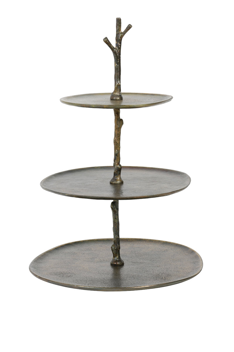 Light & Living Living Stand 3 layers 35x31x45 cm TRESA antique bronze House of Isabella UK