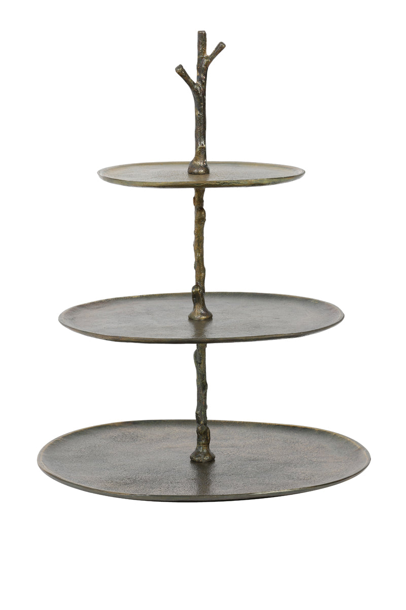 Light & Living Living Stand 3 layers 35x31x45 cm TRESA antique bronze House of Isabella UK