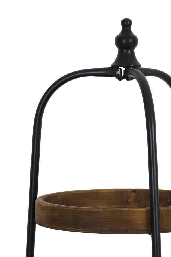 Light & Living Living Stand 4 layers 48x167 cm KARSON wood+black House of Isabella UK