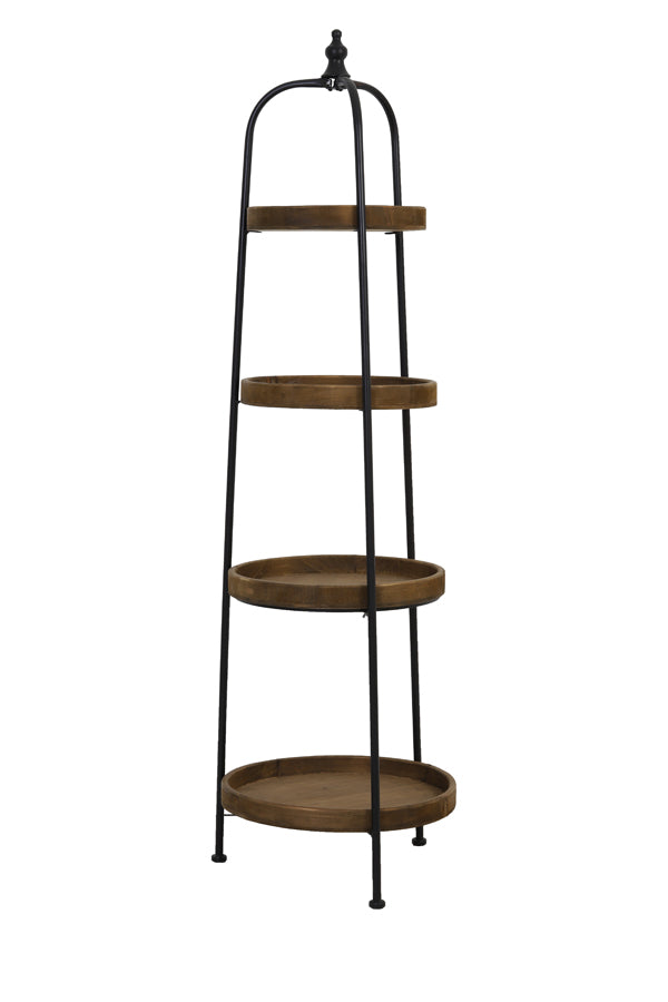 Light & Living Living Stand 4 layers 48x167 cm KARSON wood+black House of Isabella UK