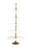 Light & Living Living Stand 5 layers 79x175 cm VERMENTINO marble white House of Isabella UK