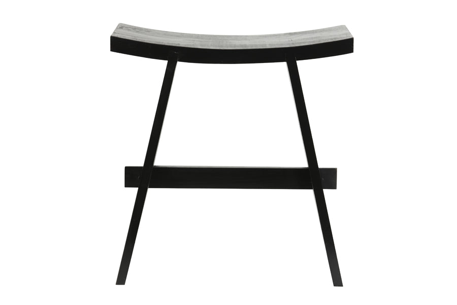 Light & Living Living Stool 47x24x50 cm NIEKE black House of Isabella UK