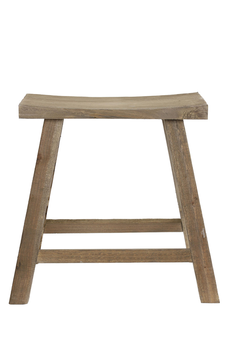 Light & Living Living Stool 47x24x50 cm SANZA wood natural House of Isabella UK