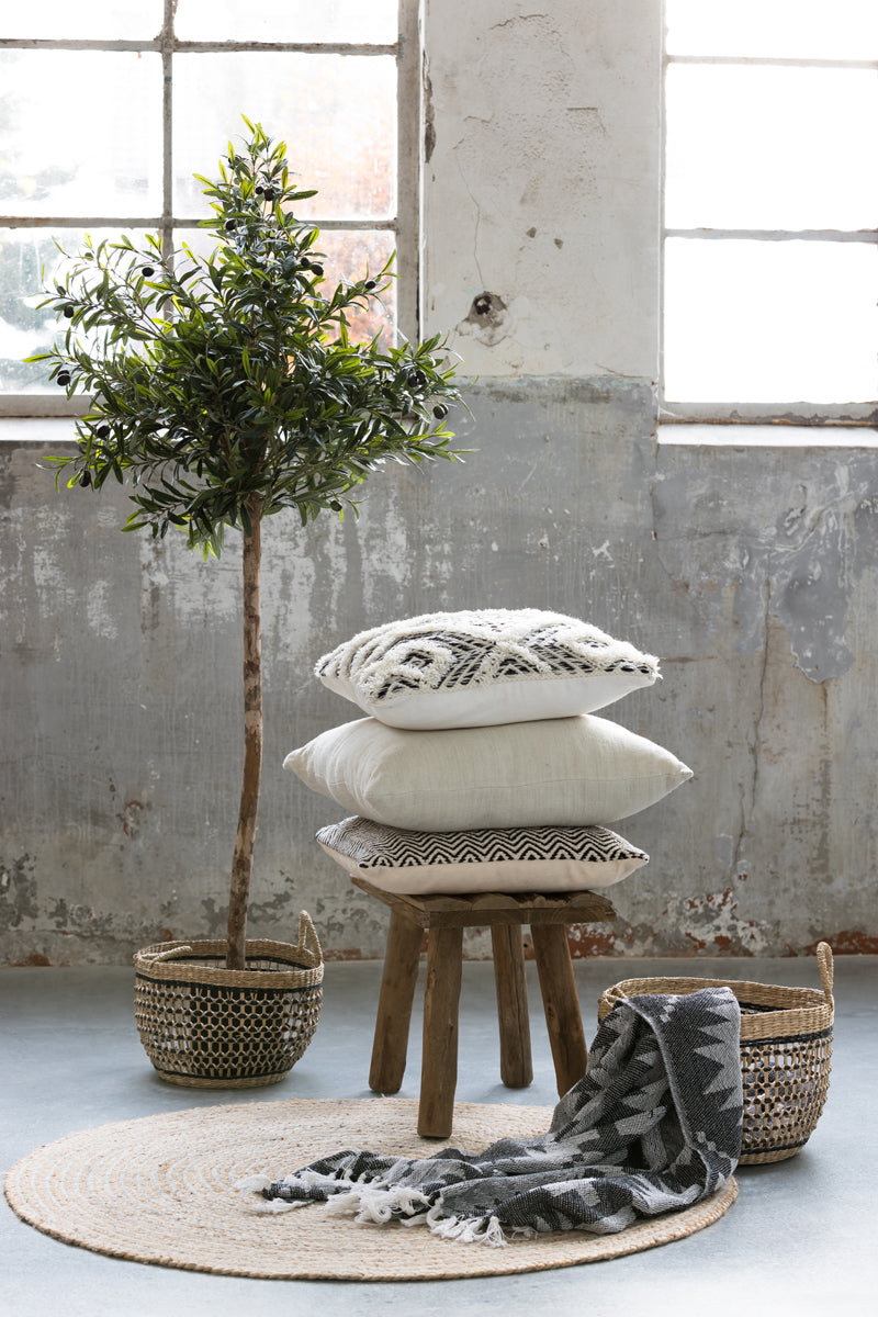 Light & Living Living Stool 50x31x37 cm CEDRO brown House of Isabella UK