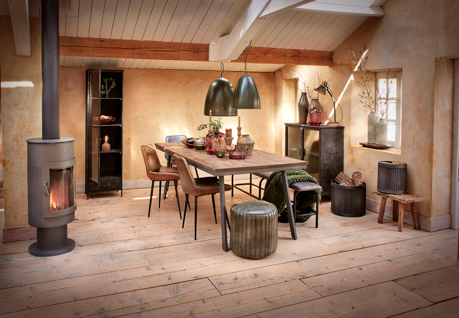 Light & Living Living Stool 50x31x37 cm CEDRO brown House of Isabella UK