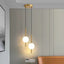 Light My House 3 Light Colours Dual Globe Pendant Light Changeable Colour Modern Bedroom Ceiling House of Isabella UK
