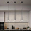Light My House Black / 3000K Warm White Sleek Drop Pendant Light - LED Integrated Adjustable Height Warm Light House of Isabella UK
