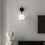 Light My House Black Globe Wall Lamp - Modern Minimalist Glass Shade Light House of Isabella UK