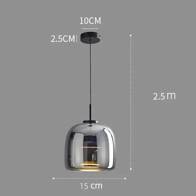 Light My House Black / Warm White Dildale Black Gold Pendant Lamp LED Warm Light Adjustable Height House of Isabella UK