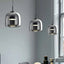 Light My House Black / Warm White Dildale Black Gold Pendant Lamp LED Warm Light Adjustable Height House of Isabella UK